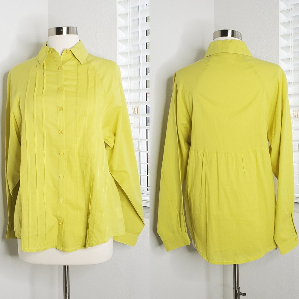 CARVEN FEMME Long Sleeve Button Down Shirt M.